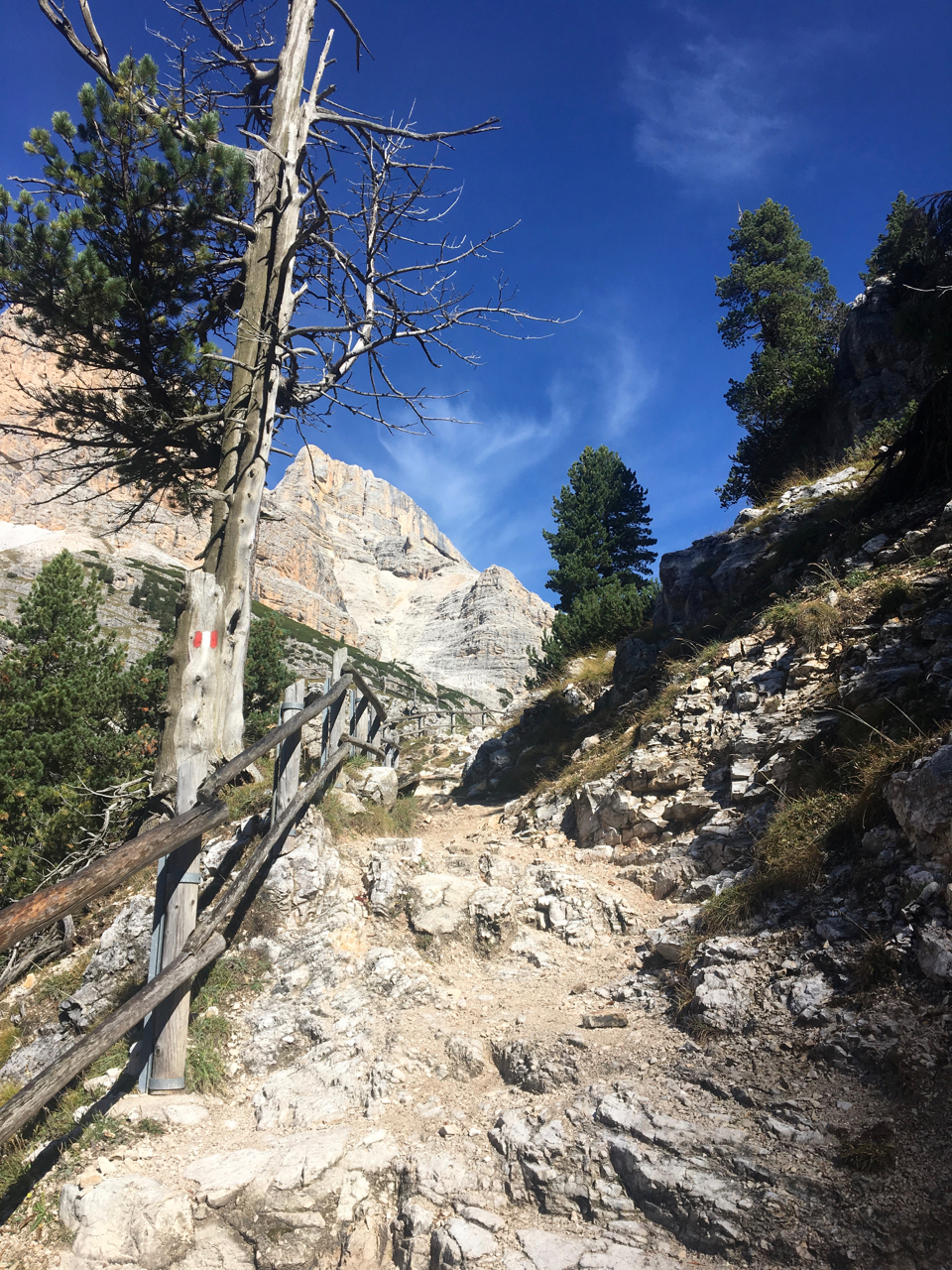 Aufstieg zum Col de Locia